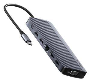 Anker USB-C Hub (14-in-1, Triple Display) 4K HDMI & 80W Pass-Through Charging